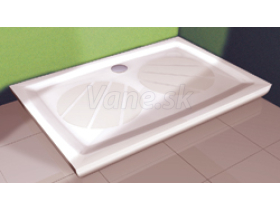 Ravak Vanička GIGANT PRO 100x80 white, liaty mramor + sifón