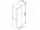 Ravak CLASSIC SB-350 stĺp bočný R breza/biela 35 x 120 x 37 cm