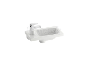 RAVAK Chrome 400 umývadlo bez prepadu 40x22cm ľavé biele s otvormi XJGL1100000 + CLEANER