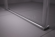 Ravak MATRIX MSDPS-120/90 R sprchové dvere a pevná stena,120/90x195, Bright alu +vešiak