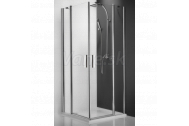 Roth TDO1 120x200cm sprchové krídlové dvere s pevným dielom, Brillant, číre sklo