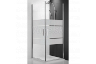 Roth Sprchové jednokrídlové dvere TCO1 110 (pre štvorcový kút), strieborný, intima