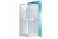 Roth SIMPLE SQUARE Sanipro 90x90 Sprchový box štvorec Biela/Číre sklo