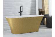 Hopa ASSOS S-LINE Voľne stojaca vaňa z liateho mramoru 160x70cm, Glam-zlatá