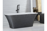 Hopa ASSOS S-LINE Voľne stojaca vaňa z liateho mramoru 160x70cm, Glam-grafit