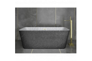 Hopa EVITA Glam voľne stojaca akrylátová vaňa 160x80 cm,Grafit,sifón click-clack Chróm