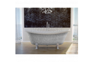 Hopa AMELIA GLAM voľne stojaca vaňa 190x70 cm Strieborná,nožičky Zlaté