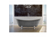 Hopa AMELIA GLAM voľne stojaca vaňa 190x70 cm Grafitová,nožičky Zlaté