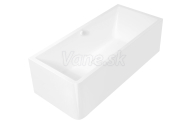 Polysan MARLENE CURVE R MONOLITH Obdĺžniková vaňa 185x85x63cm, biela