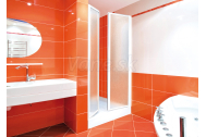 Aquatek LUX B2 Sprchové dvere do niky 90x185cm prof.Biely 2-krídlové dvere sklo Cincila