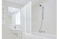 Aquatek LUX L2 vaňová zástena 96x140 cm rám Biely sklo Cincila Zalamovacie dvere