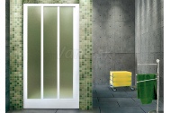 Aquatek ROYAL B3 Sprchové dvere do niky 110x185cm sklo Cincilla profil Biely Posuvné dvere