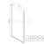 Aqualine PILOT sprchové dvere do niky 80x190 cm Brick/Chróm Lietacie dv.